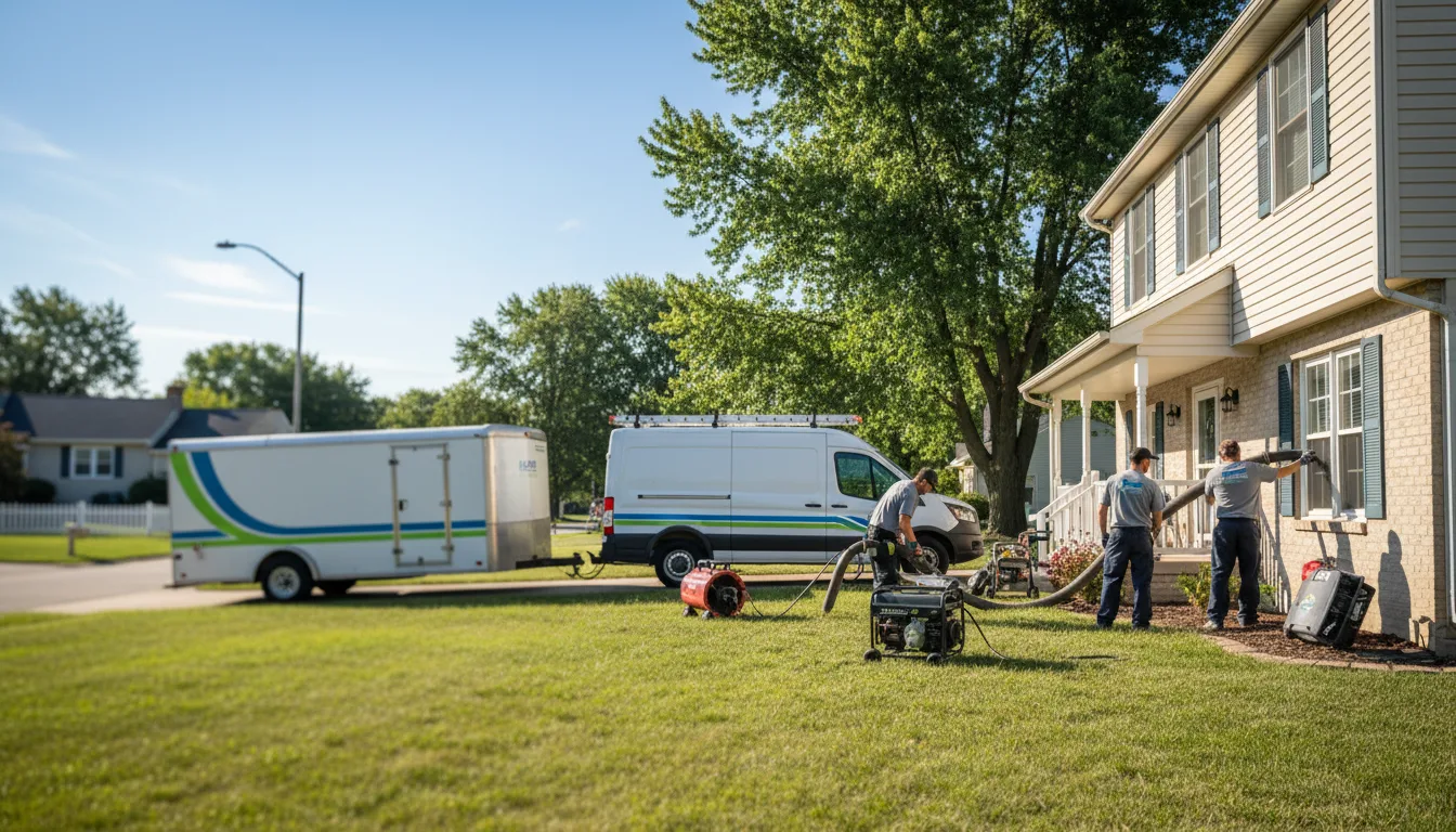 Flooded Basement Restoration And Cleanup With Repair in Mount Sterling, IA near me